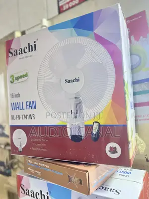 Sachi Remote 3 Speed 16” Remote Wall Fan