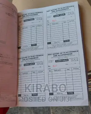Receipt Book A4 Free Design