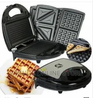 3 in 1 Sandwich Toaster Waffle Maker