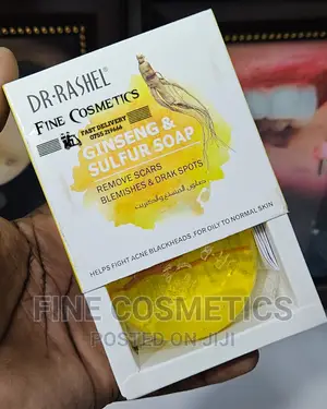 Dr Rashel Ginseng Sulfur Soap for Blackspots Blemishes.