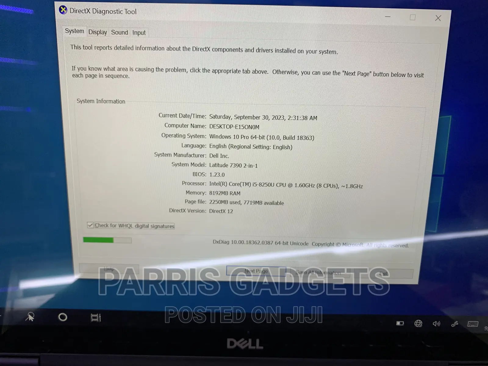 Laptop Dell XPS 13 7390 8GB Intel Core I5 SSD 256GB