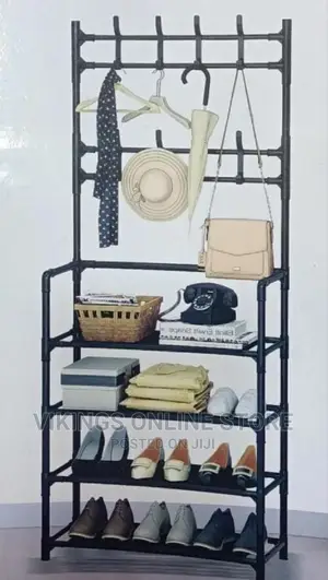 All-in-1 Shoe Rack/Coat Rack/Cap Scarf Bag Cloths Hanger