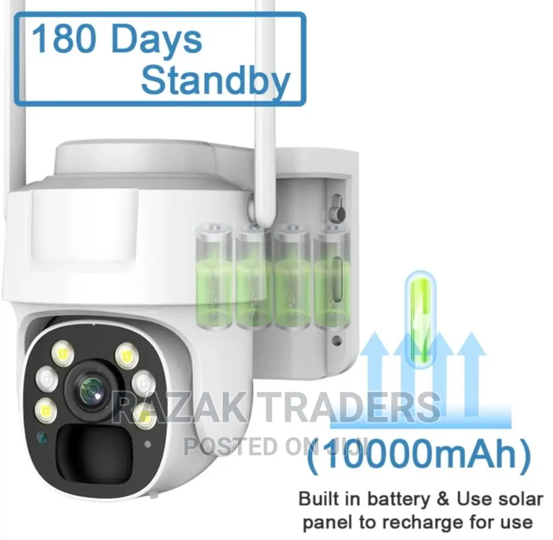 4G SIM Card Outdoor Solar Camera Built-in Battery V380