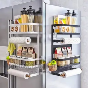 Multipurpose Magnetic Fridge Spice Rack Organizer