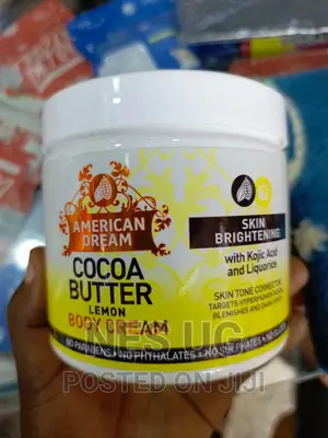 Skin Brightening Cocoa Butter Lemon Cream With Lemon Oil