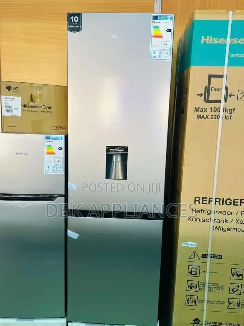 Hisense 341l Double Door Refrigerator Buttom Freezer