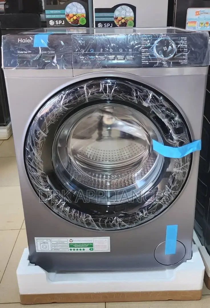 Haier 9kgs Front Loader Washing Machine With 2yrs Warranty
