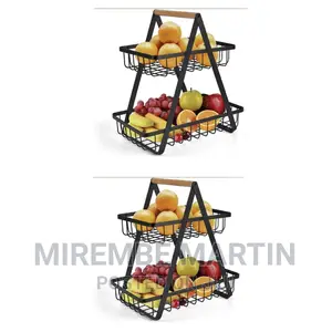 Portable 2 Layer Fruit Rack