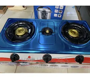 Bowang Triple Gas Cooker - Blue