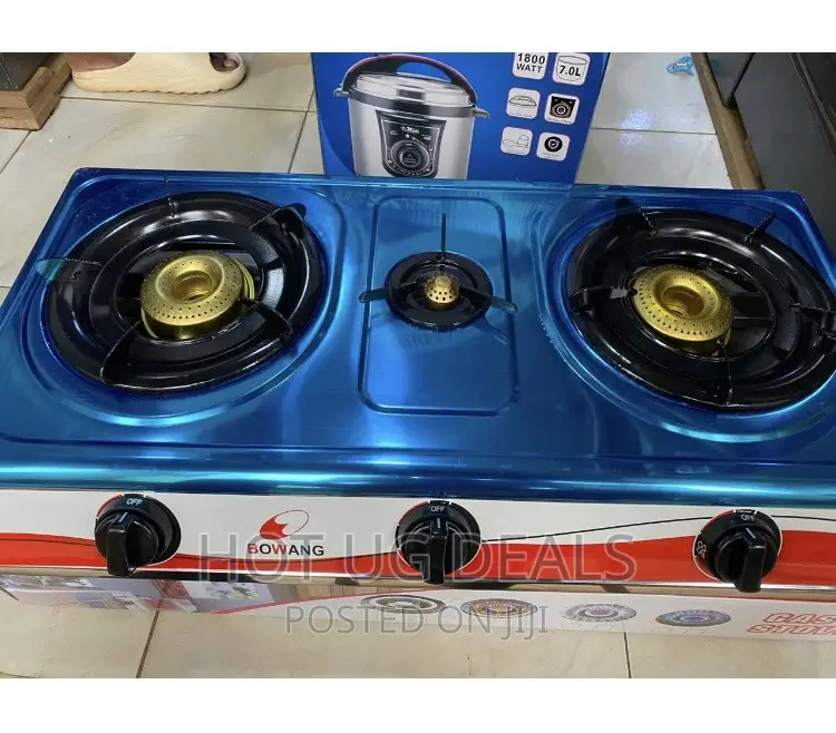 Bowang Triple Gas Cooker - Blue