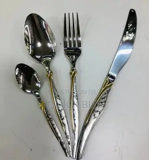 30pcs Stainless Steel Fork Knife Spoon Cutlery Set