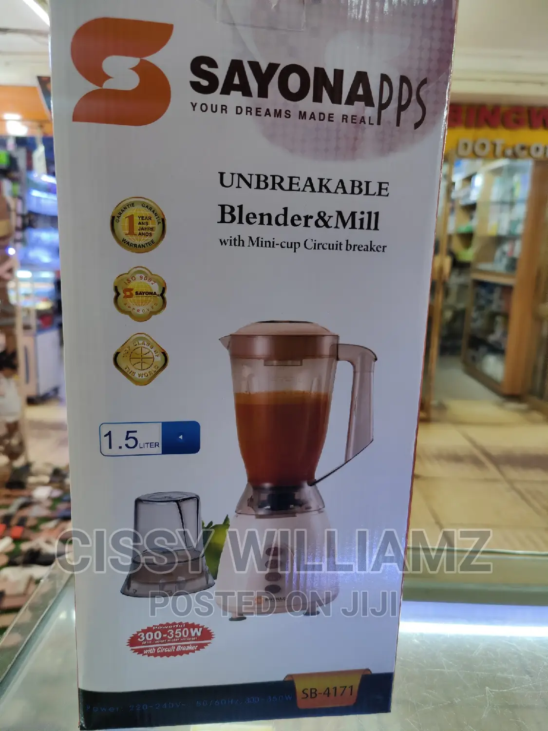 Sayona Juice Blender/Electric Blender/Unbreakable Blender
