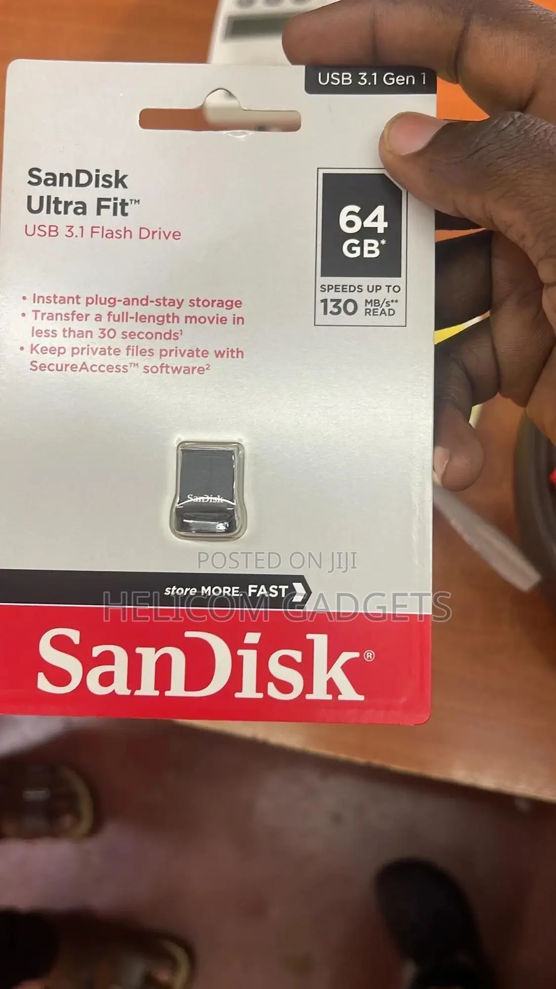 Sun-Disk Ultra Fit 64gb Usb 3.1 Flash Drive