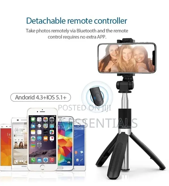 Multifunction Wireless Selfie Stick