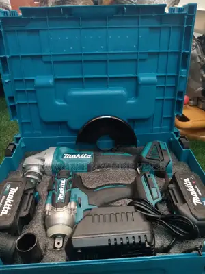 Rechargeable Drill, Grinder Set