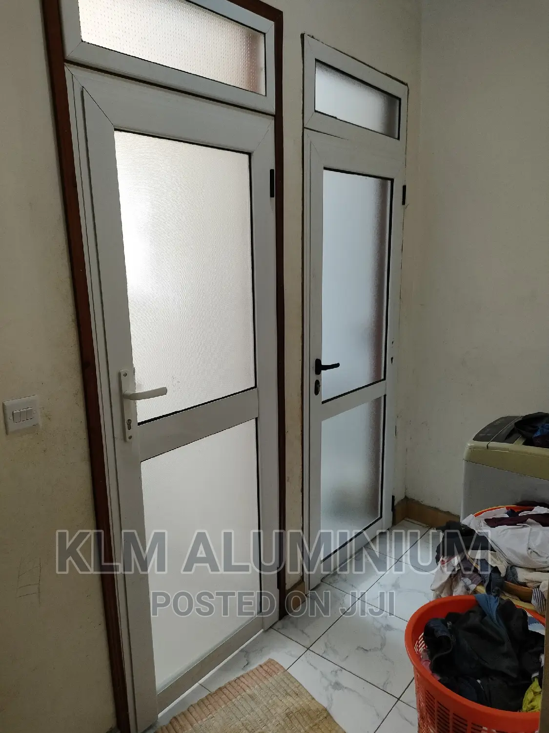 Aluminium Bathroom Single Doors