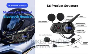 S6 Helmet Bluetooth Intercom