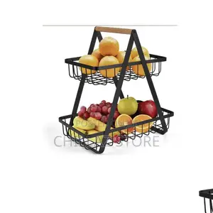 2 Tier Metal Fruit Basket.