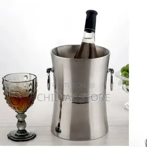 Stainless Steel Ice Bucket.