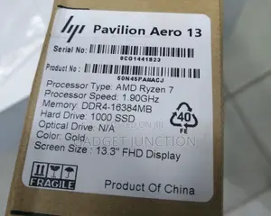 New Laptop HP Pavilion 13 16GB AMD Ryzen 7 SSD 1T