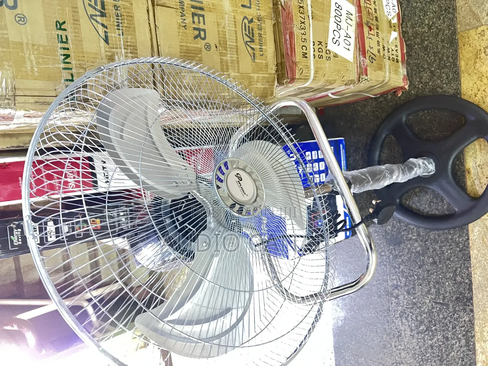 Silver Stand and 18” Stand Fan