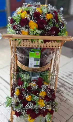 Gift Basket With Flowers