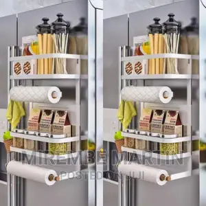Metallic Fridge Storage Rack