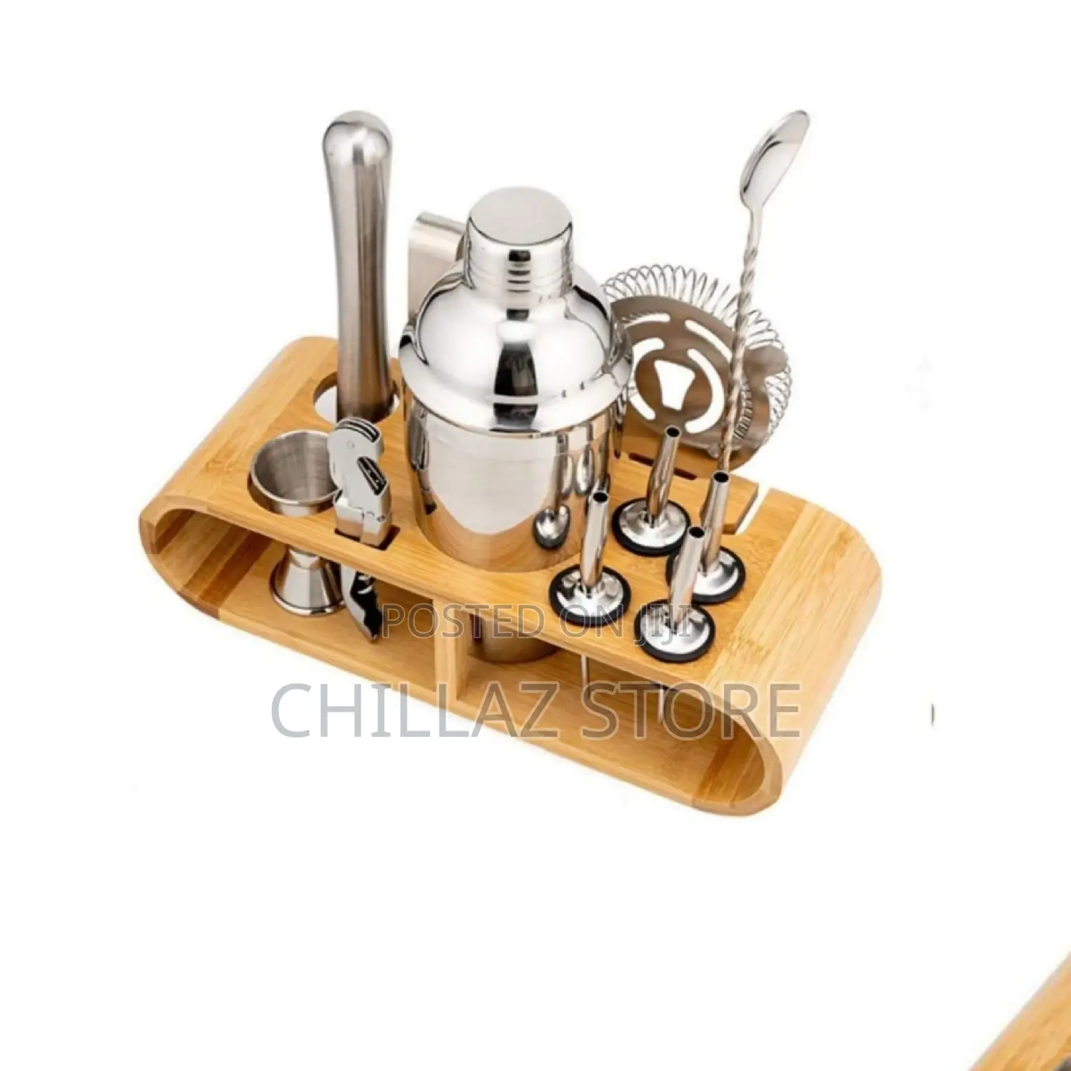 12pcs Stainless Steel Cocktail Shaker Set.