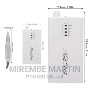 White in Color Rechargeable Nail Drill