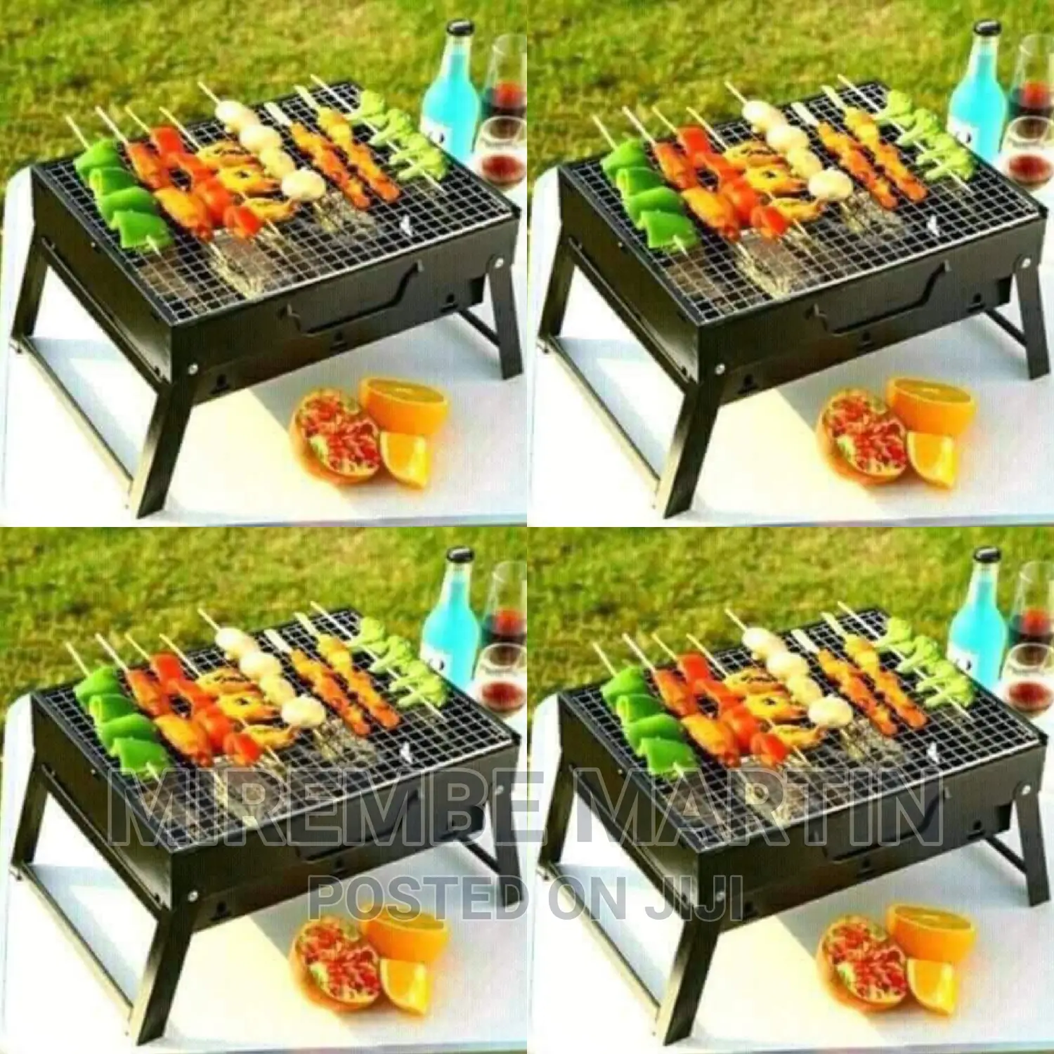Black Portable Mini BBQ Grill