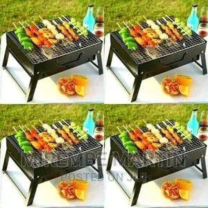 Black Portable Mini BBQ Grill