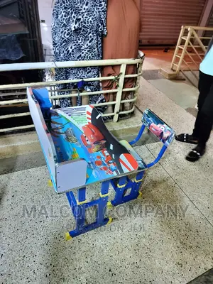 Children's Metallic Reading Table.