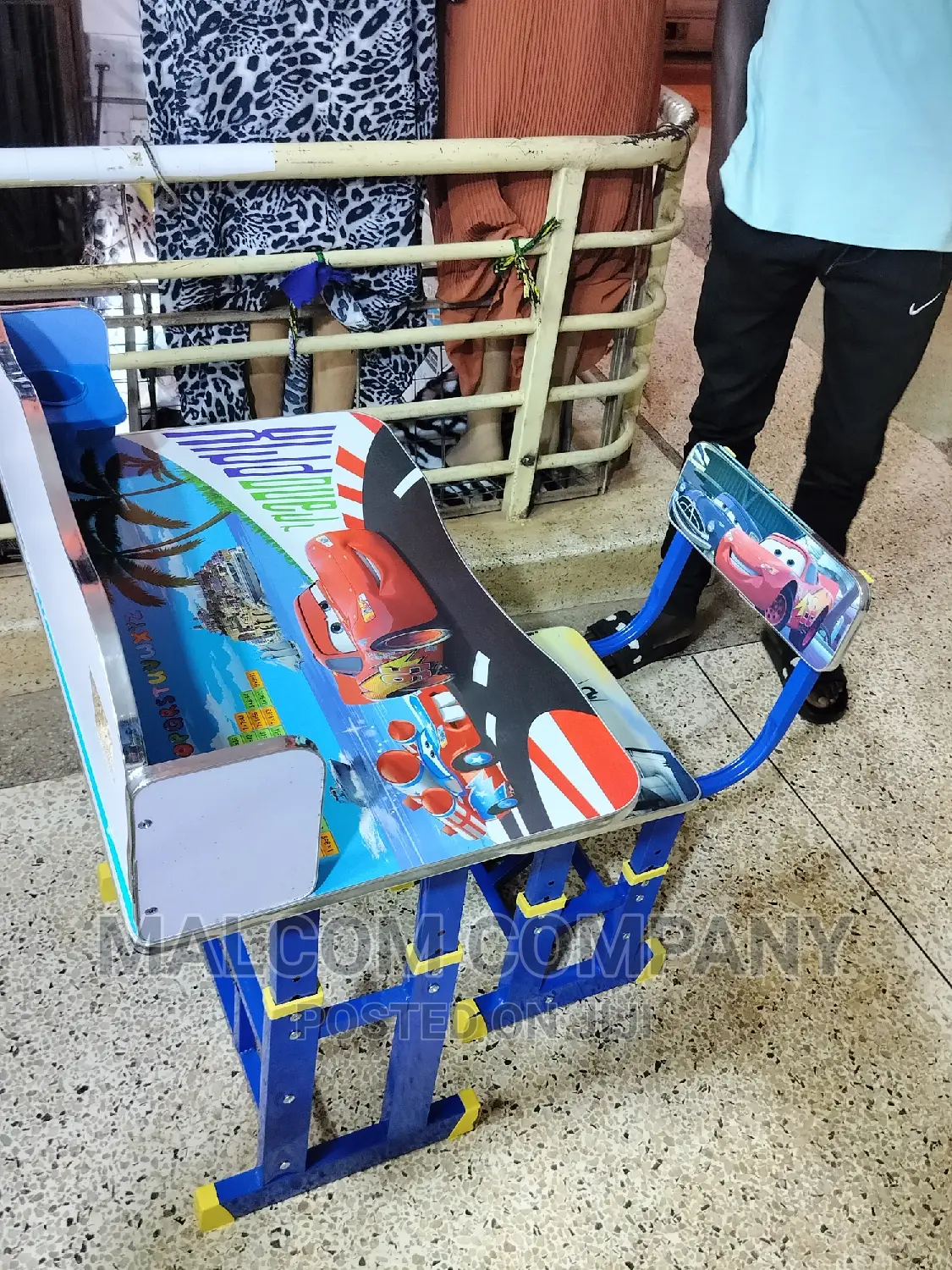 Children's Metallic Reading Table.