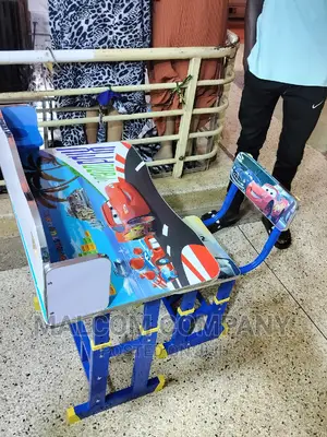 Children's Metallic Reading Table.