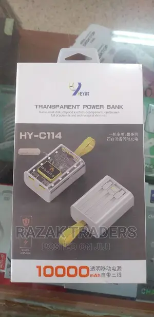 Transparent Power Bank 10000mah HY-C114