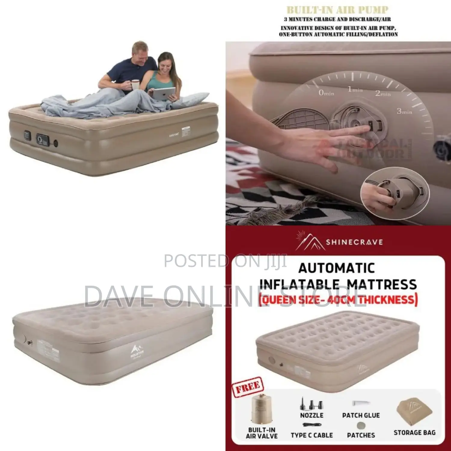 5*6 Self Inflating Camping Mattress