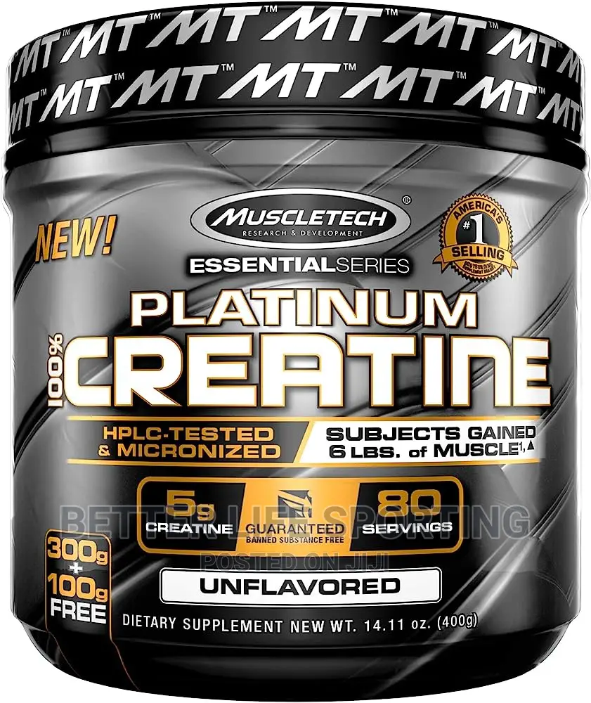 Platinum Creatine Muscletech 100% 80 Servings