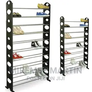 Metallic 20 Layer Shoe Rack
