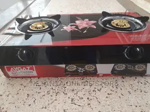 Glass Panel Double Gas Stove
