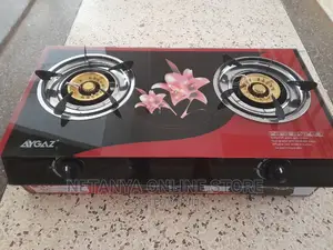 Glass Panel Double Gas Stove