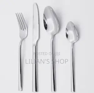 24 PCS Stainless Steel Silver Cutlery Set