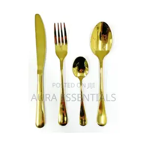 Golden Cutlery Set 24pcs