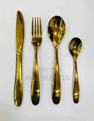 Golden Cutlery Set 24pcs