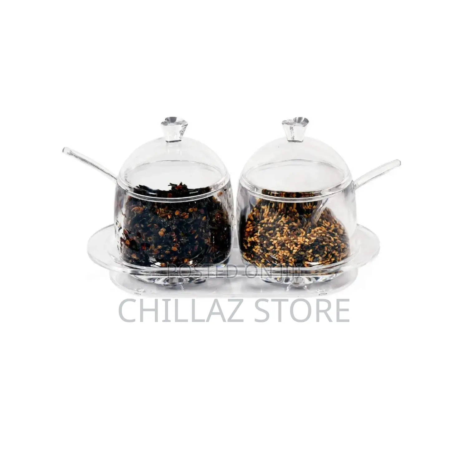 Acrylic Kitchen Storage Spice Jars.