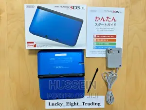 Blue Black Console Charger Box + Games