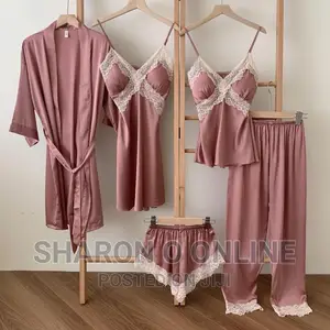 5 Pieces Night Wear Set