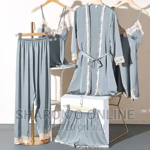 5 Pieces Night Wear Set