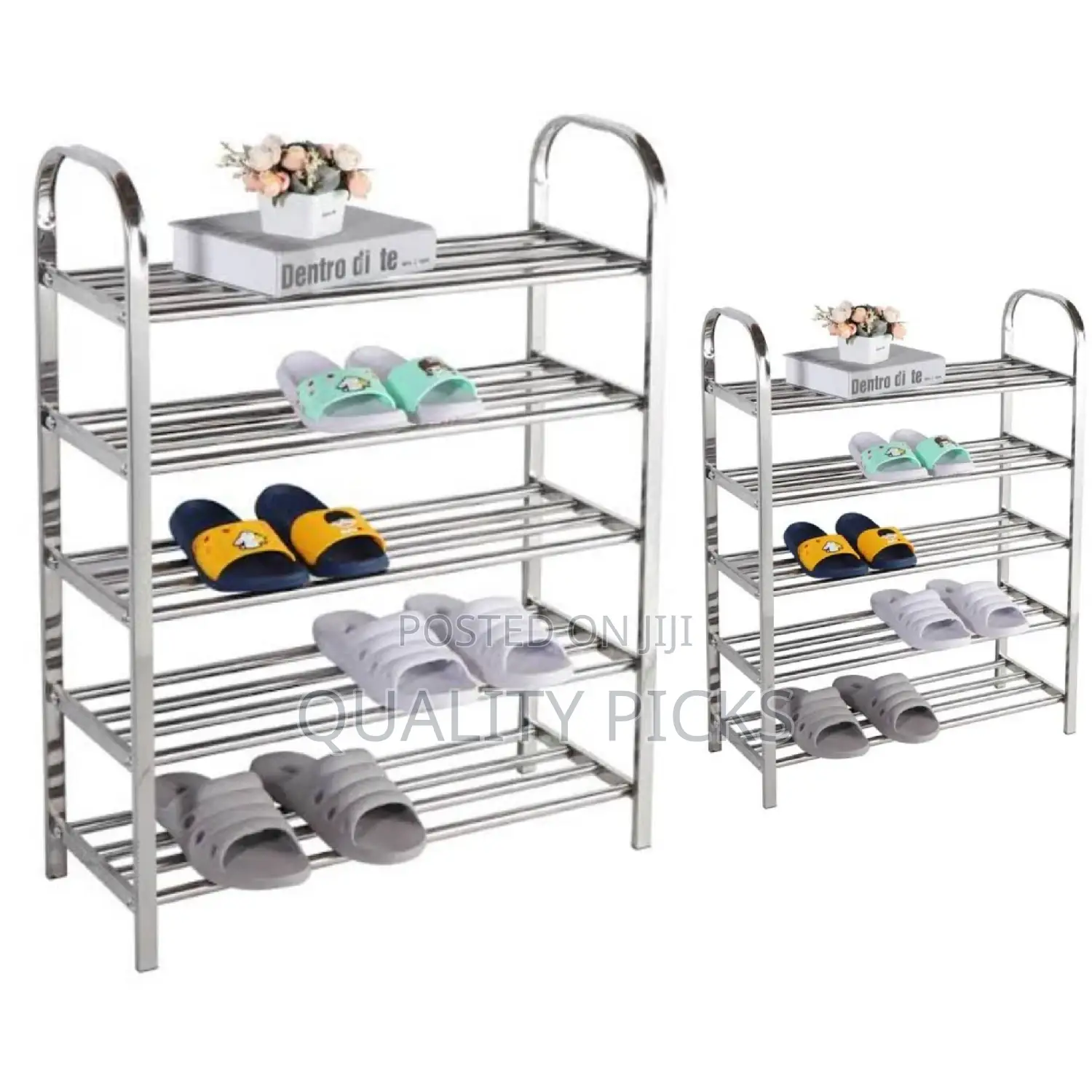 Stainless Steel 5 Layer Shoe Rack