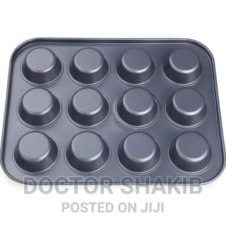 Nonstick Muffin Tray 12 Baking Cavities