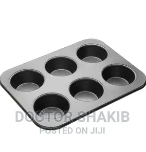 Muffin Baking Tin for 6 Muffins